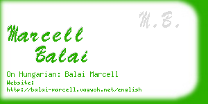 marcell balai business card